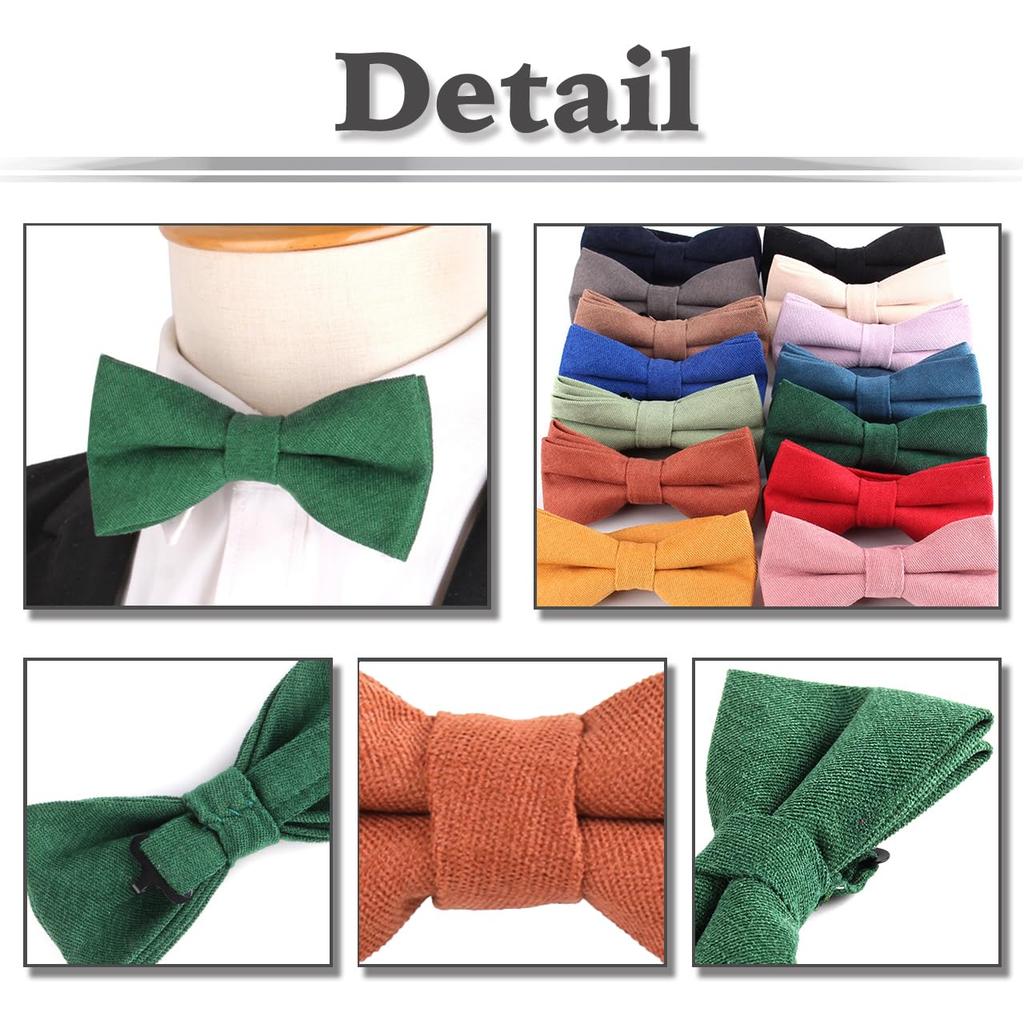 [White Fang] Velvet Bow Tie, Event, Stylish, Fashionable, Men's & Women's, NC090 (Khaki)