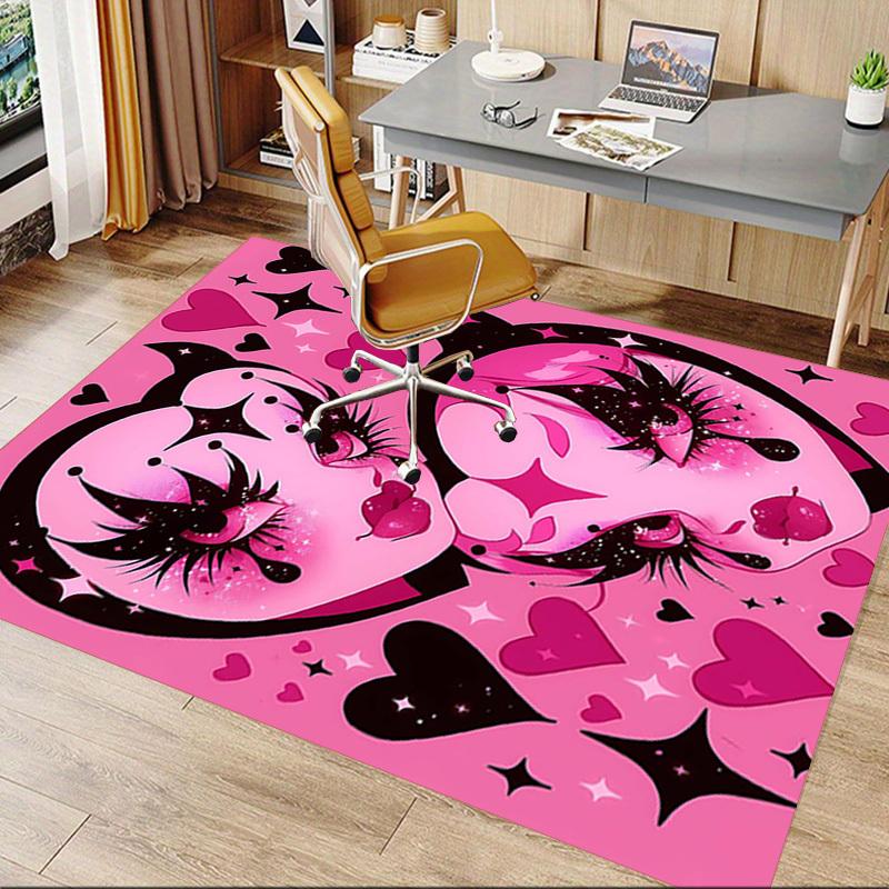 1PC Devil Hearts Extra Large Non Slip Floor carpet, Office, family, bedroom, Studio   Large Area Rug Indoor Rugs, , Vibrant Colors