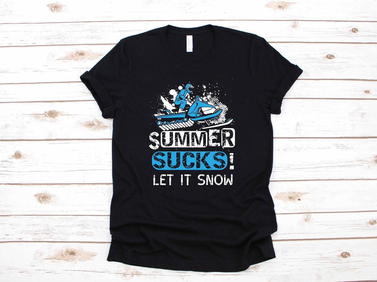 Snowmobile Funny Summer Sucks Apparel Snowmobiling Gift | T-Shirt |T-shirt | T-shirt | T-shirt | Tank Top S