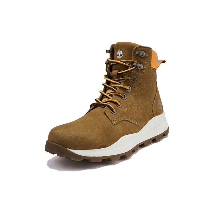 Timberland Brooklyn Series Comfortable Versatile Short Outdoor Boots Men Boots Wheat A2DSZ