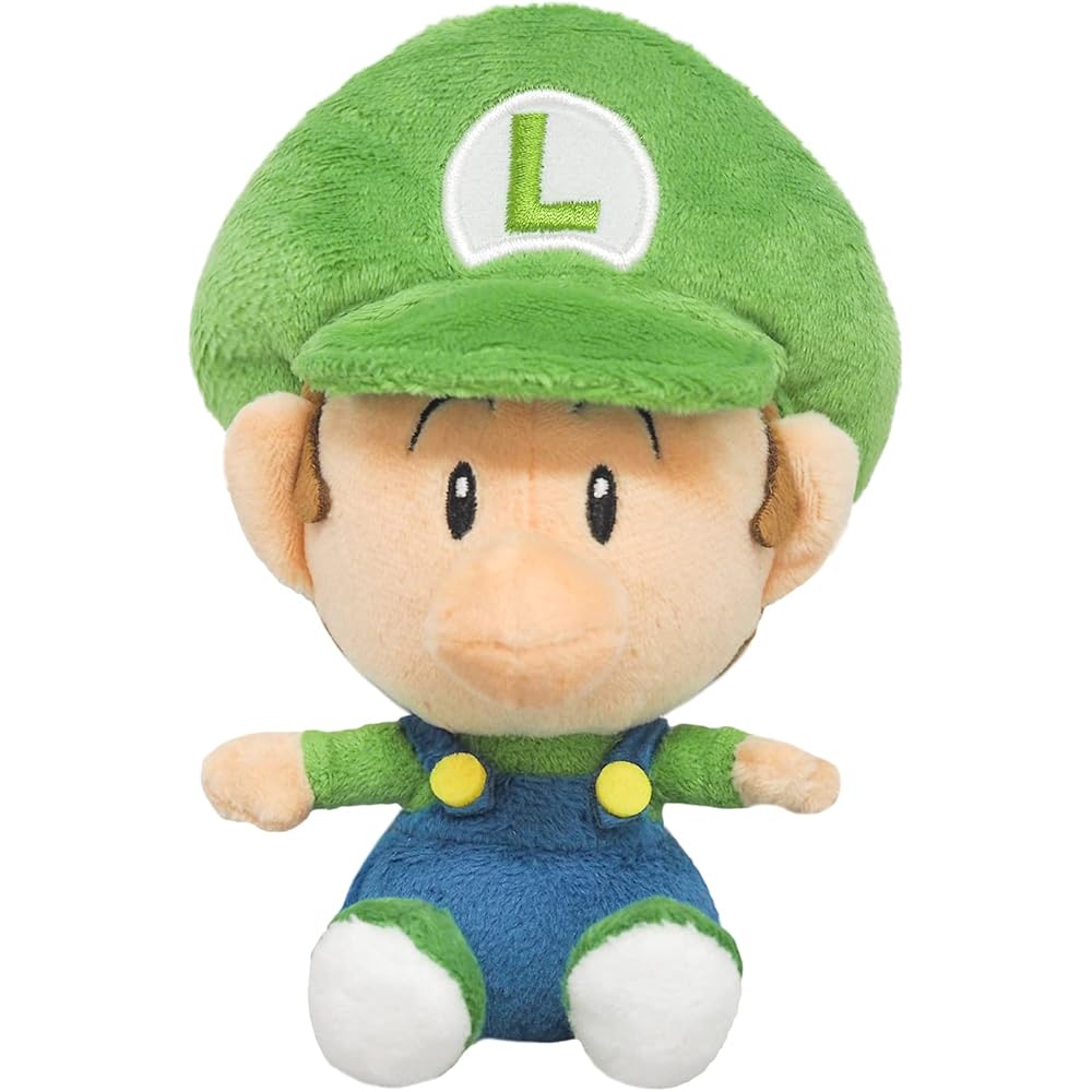 Sanei Boeki Super Mario All Star Collection Baby Luigi Plush Toy S Size 20cm