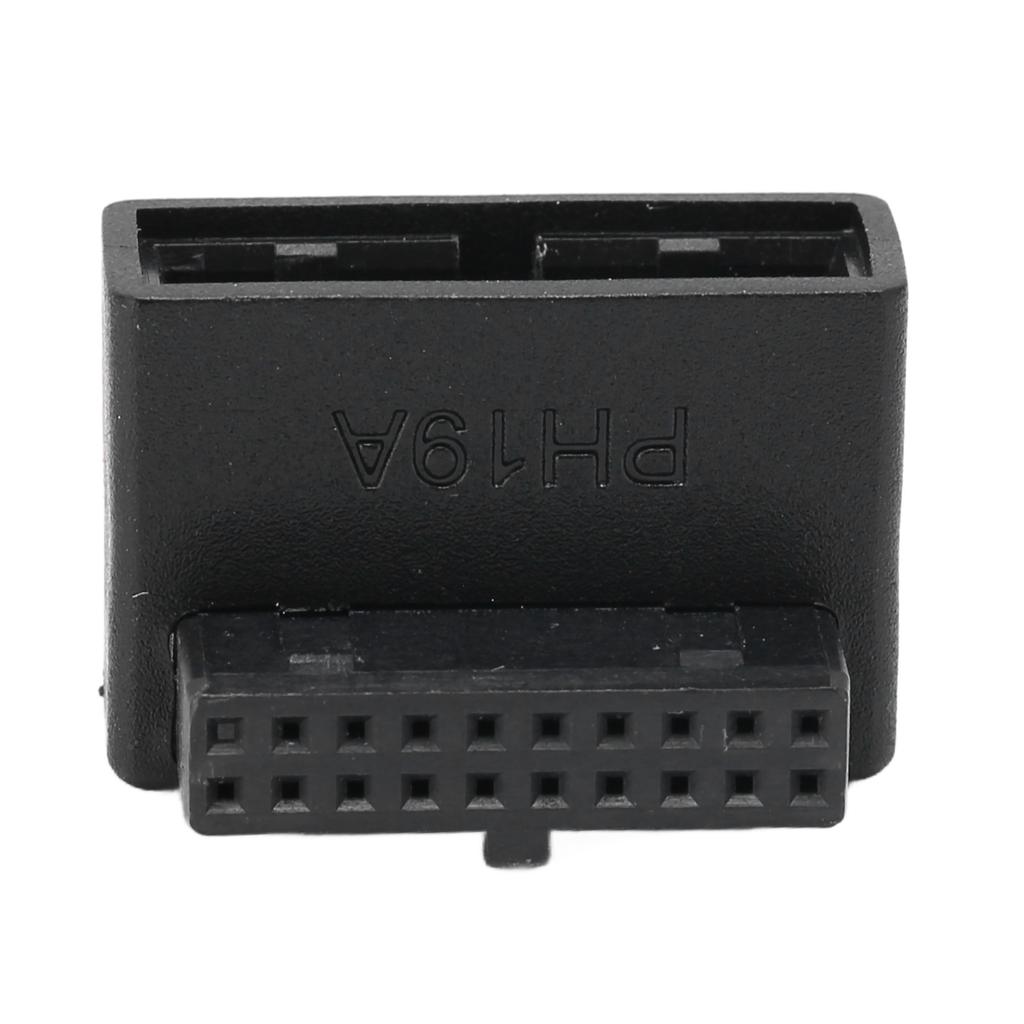 USB Front Panel Adapter Front Panel Socket 90 Degrees  Elbow USB3.0 19Pin To 20Pin Header Adapter for PC