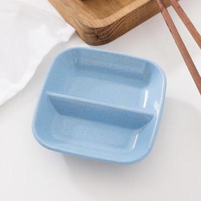 Wheat Straw Divided Sauce & Snack Dishes - 20 Pcs