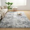 Plush Tie-dye Living Room Full Carpet Floor Mat Thickened Soft Carpet Bedroom Bedside Silk Wool Floor Mat
