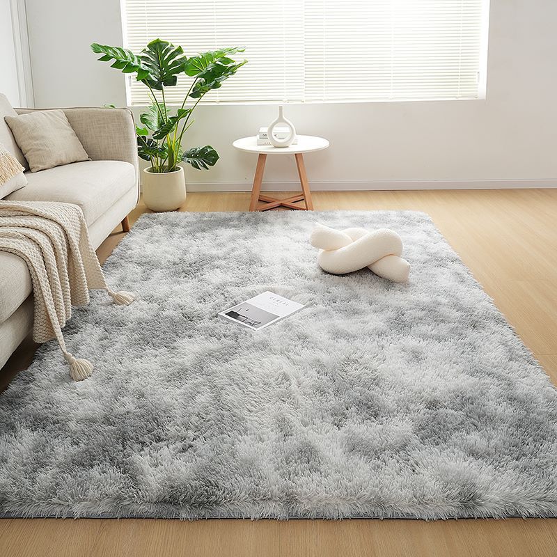 Plush Tie-dye Living Room Full Carpet Floor Mat Thickened Soft Carpet Bedroom Bedside Silk Wool Floor Mat