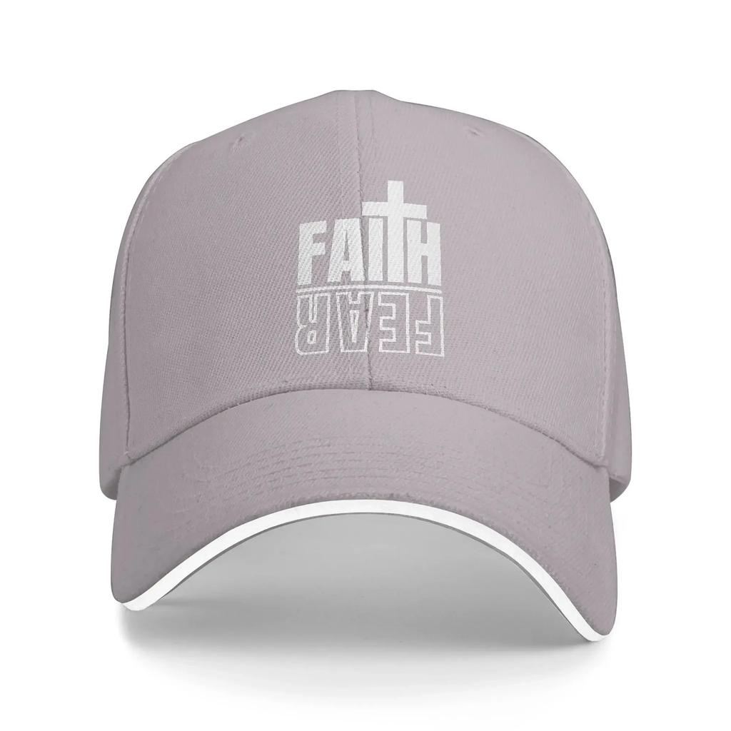 Summer Casual Baseball Cap Christian Faith Over Fear Hiking Fishing Trucker Hat UnisexTeens High Quality  Trendy Baseball Caps