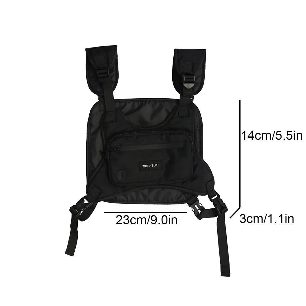 Tactical Utility-Durable Waterproof Tactical Chest Bag - Multipurpose EDC Chest Bag for Sports & Travel -- LZT