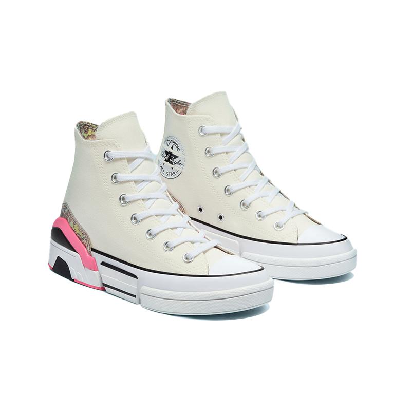 Archive Print CP x Converse CPX70 Archive Print Comfortable and Lightweight High-Top Canvas Shoes Women's Beige Pink