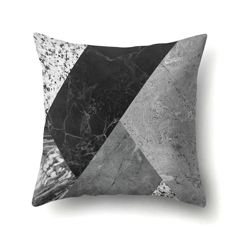 Polyester Pillow Case Automobile Decoration Home Printed Pillow Case Waist Cushion Cover Car Cushion Head Cushion Cover