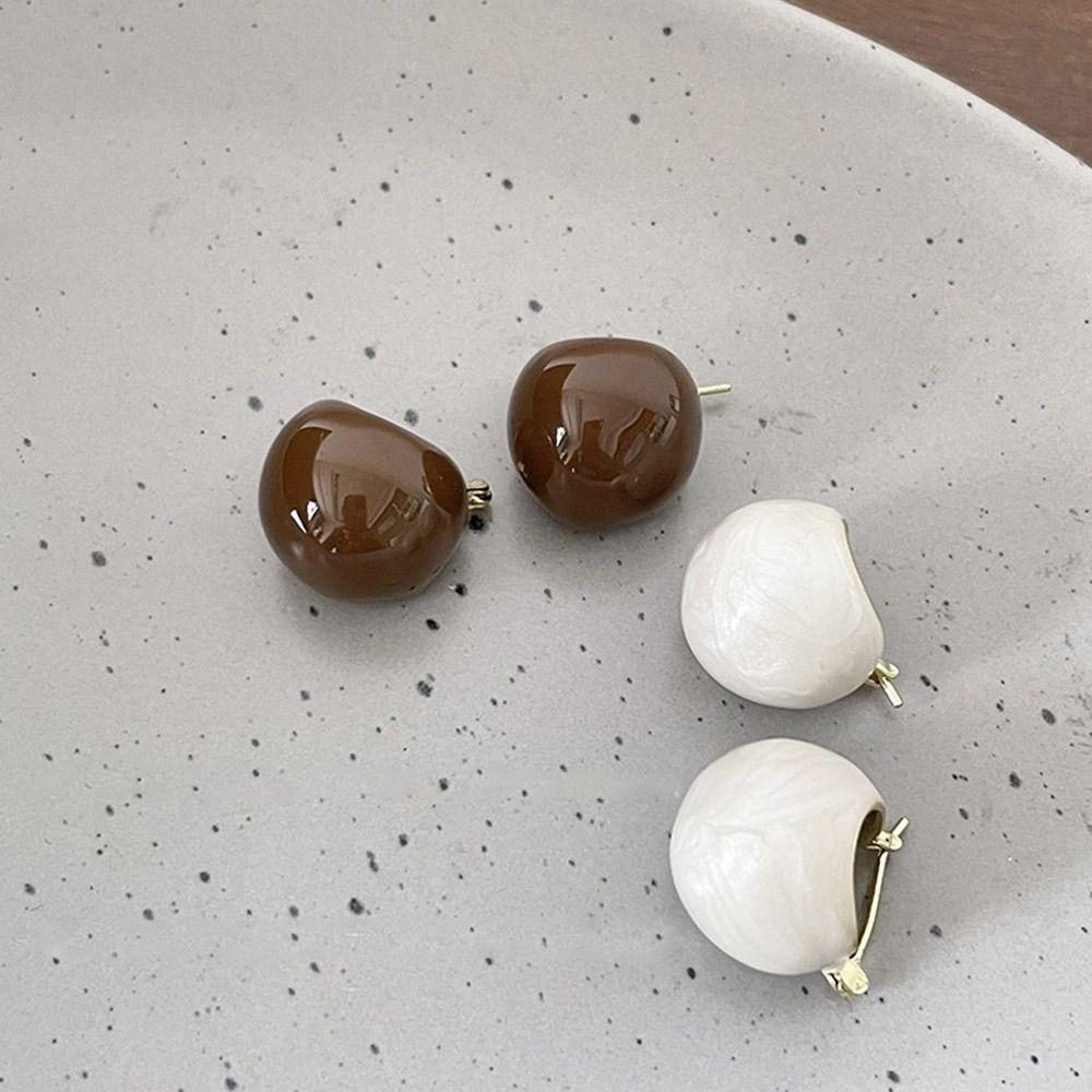 Design Lady Party Temperament Women  Earrings Korean Style Earrings Enamel Ear Buckle Stud Earrings