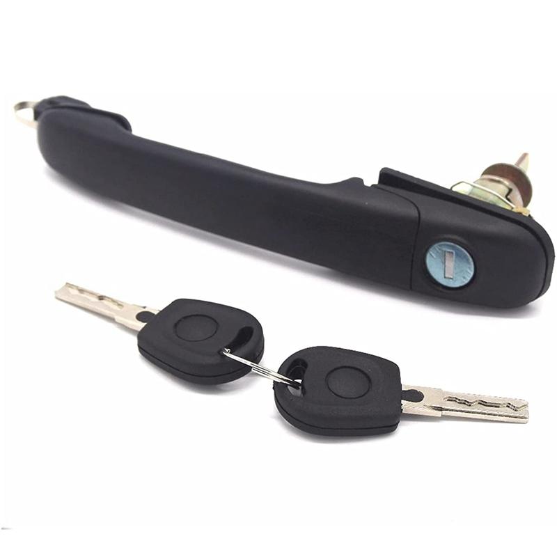 6K0837205 6K0837206 Front Left Right Door Handle with Lock Barrel for FORD GALAXY SHARAN ALHAMBRA 33mm Pin Length