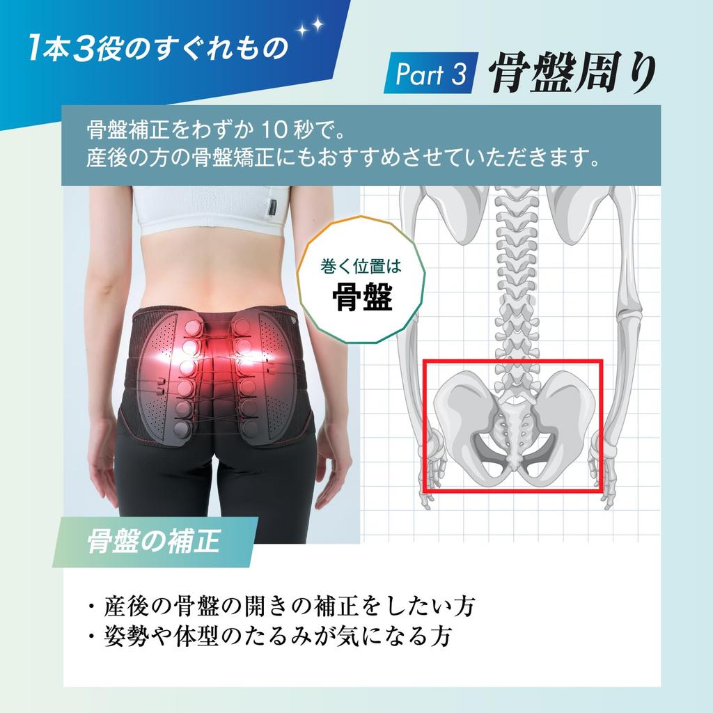by Judo RELAXEE waist pelvic waist hunched arched gift Relaxy [Recommended therapist] supporter, belt, corset, belt, back, back, unisex, (L)