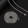 Stainless Steel Square Pearl Chain Necklace DIY Jewelry 3.0 Titanium Twist Box Chain