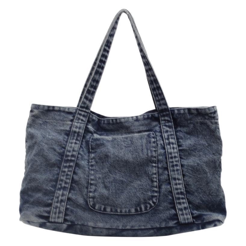 2025 casual shoulder large capacity retro washed canvas bag shopping bag simple and light commuter handbag