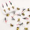 Artificial Tussock Red Tail Moth Bait & Bumble Bee Dry Fly Bait -Mixed Styles Artificial Fishing For Trout/Bass/Salmon/Perch/Carp Bait -6/10Pcs/Box