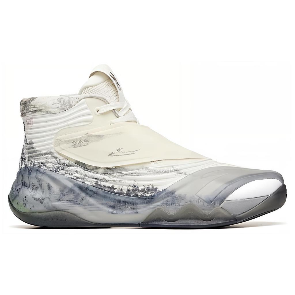 Anta KT6 Basketball Shoes Men's High Top White/Black 112041101-14