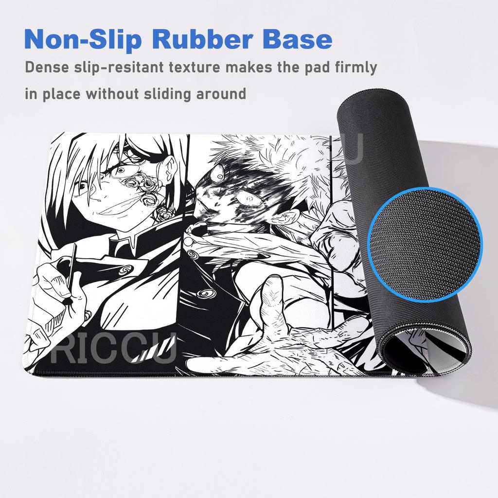 HD 60x30CM Black Anime Jujutsu Kaisen XXL Mouse Pad Gojo Satoru Mouse Pads Computer Gaming Peripheral PC Accessories Desk Mat