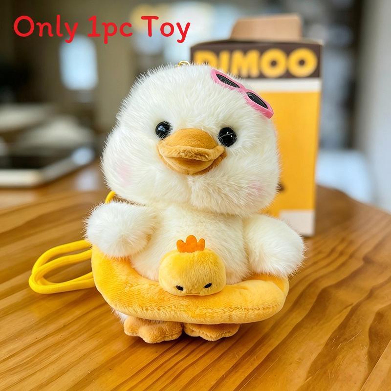 Duck Stuffed Animal With Summer Hat For Birthday Gift And Collection