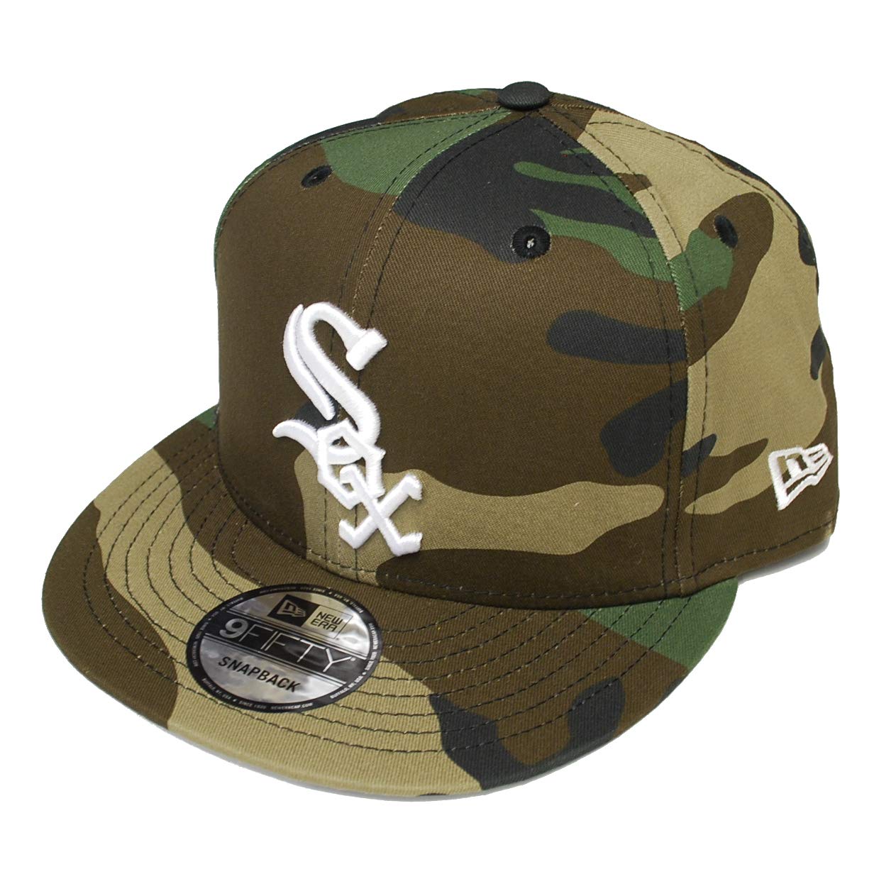 

[New Era] КЕПКА СНЕПБЭК CHICAGO WHITE SOX WOODLAND CAMO×BLACKWoodland Camo×Черный Кепка Снепбэк Chicago White Sox