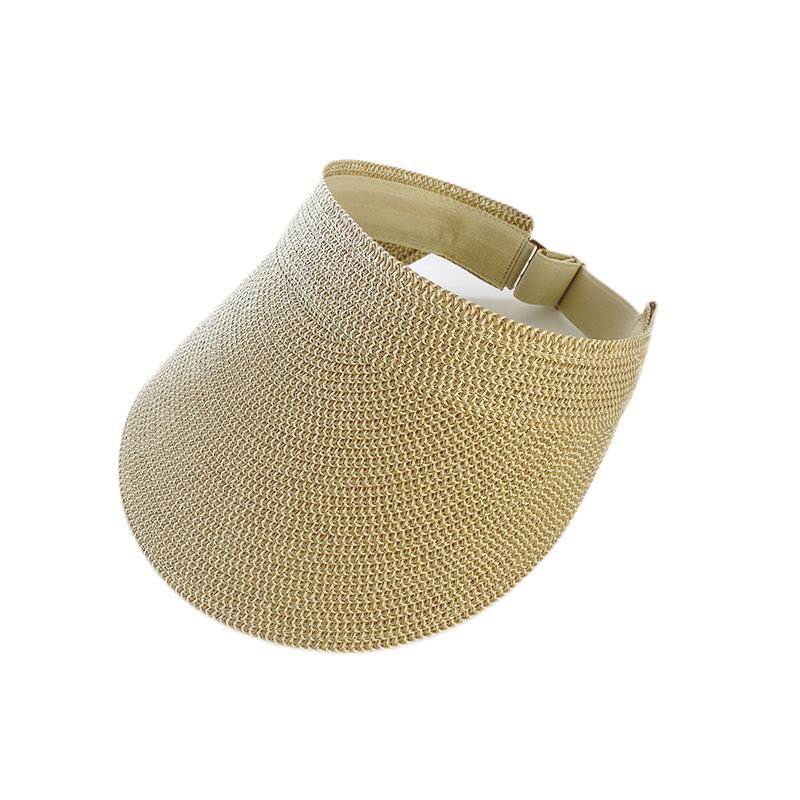 

Новая летняя пустая шляпа, женская соломенная шляпа, солнцезащитная шляпа, корейская модная шляпа для путешествий, езды на велосипеде, топлесс, пляжная шляпа