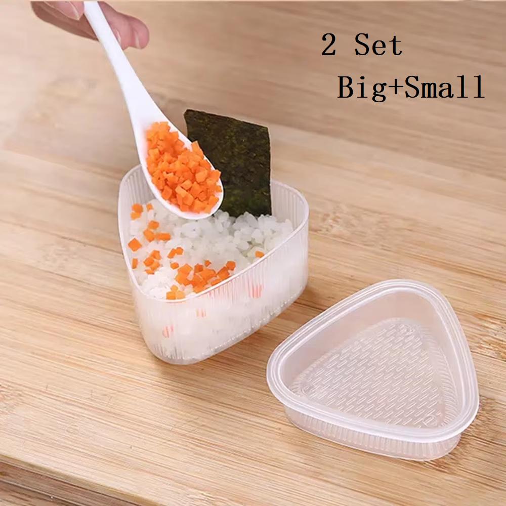 Triangle Rice And Vegetable Roll Mold 2 PCS Of Sushi Mold Size Package Bento Laver Roll Wrapped Rice Tools