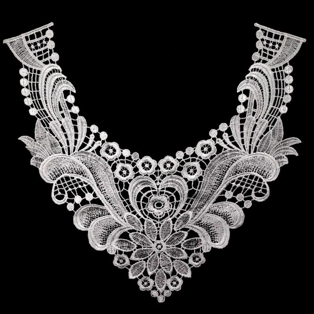 DIY Lace Neckline Sweet Embroidery Flower Collar Apparel Accessories Lace Trim  Women's Fashion
