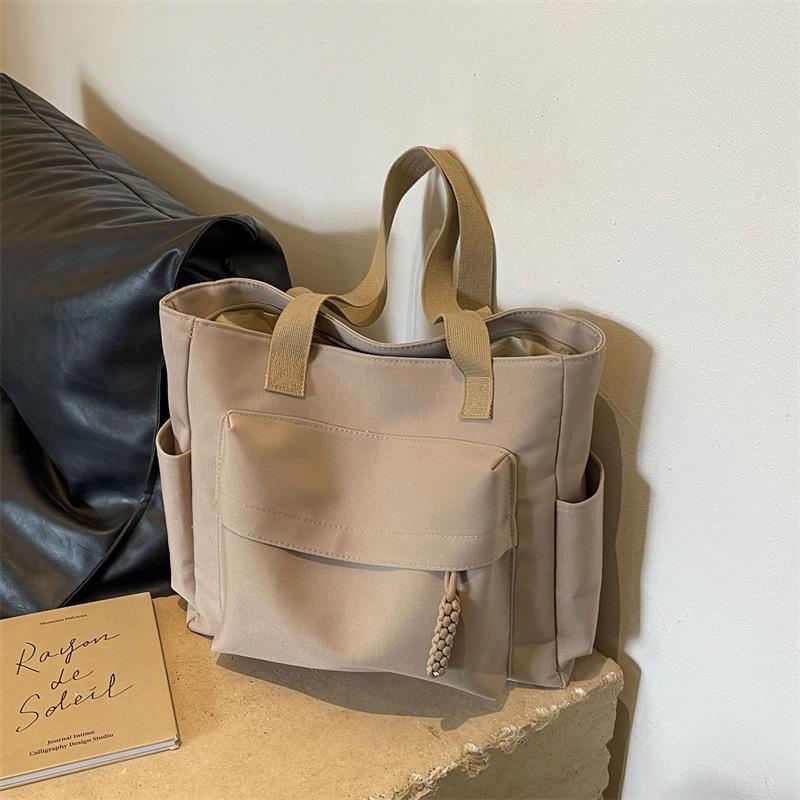 Canvas Bag Women's Shoulder Bag Large Capacity Commuter Tote Bag