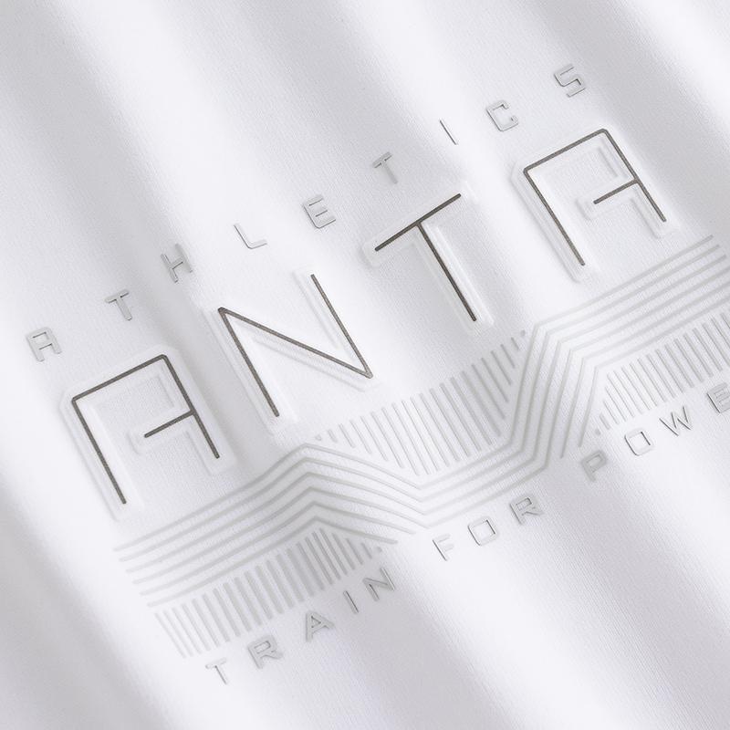 ANTA T Shirts Men's White Crew Neck Thin Straight Fit 152627122-4