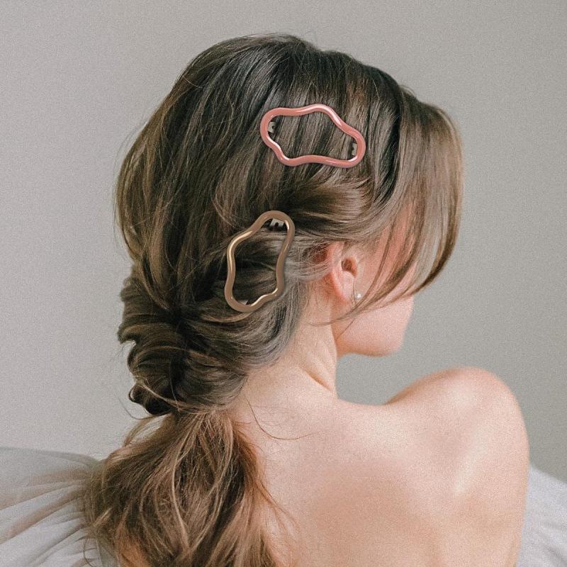 Žena tisk jarní spona do vlasů vlásenka pokrývky hlavy