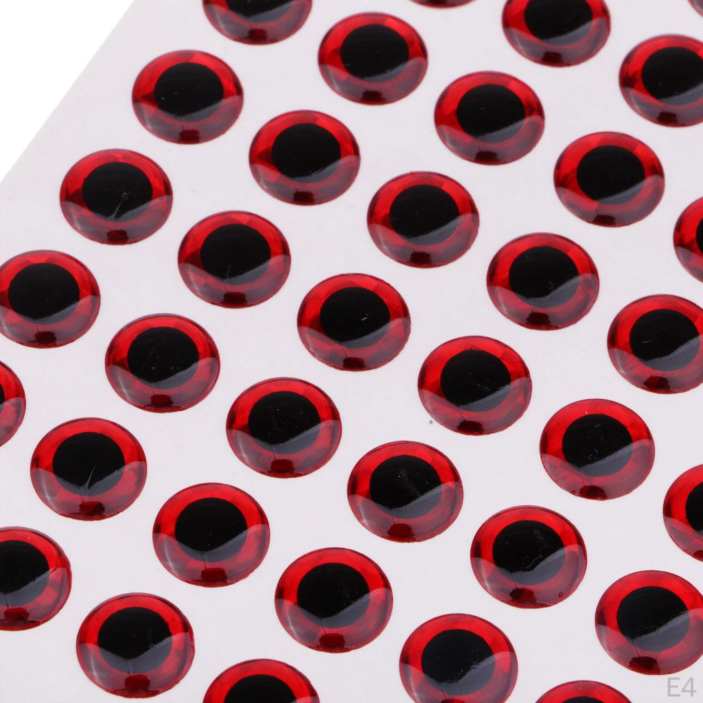 100 12mm 3D Holographic Eyes Fly Tying