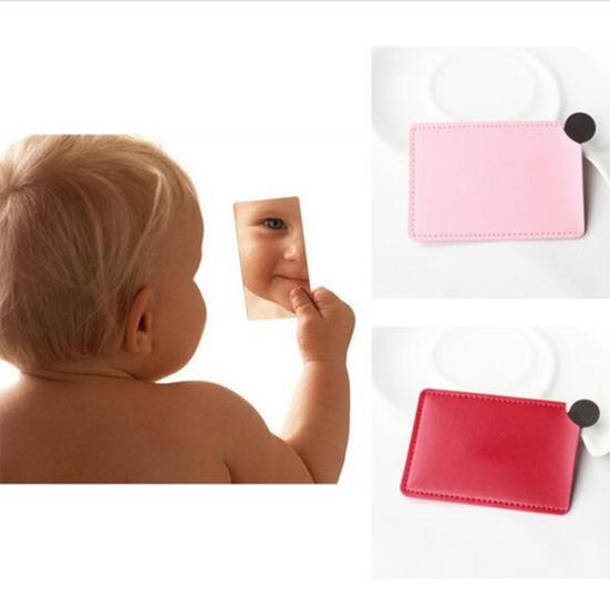 Unzerbrechlicher, bruchsicherer Kosmetikspiegel aus Edelstahl in Volltonfarbe