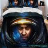 3D HD StarCraft Game Gamer PC Comforter Bedding Set,Duvet Cover Bed Set Quilt Cover Pillowcase,king Queen Size Bedding Set