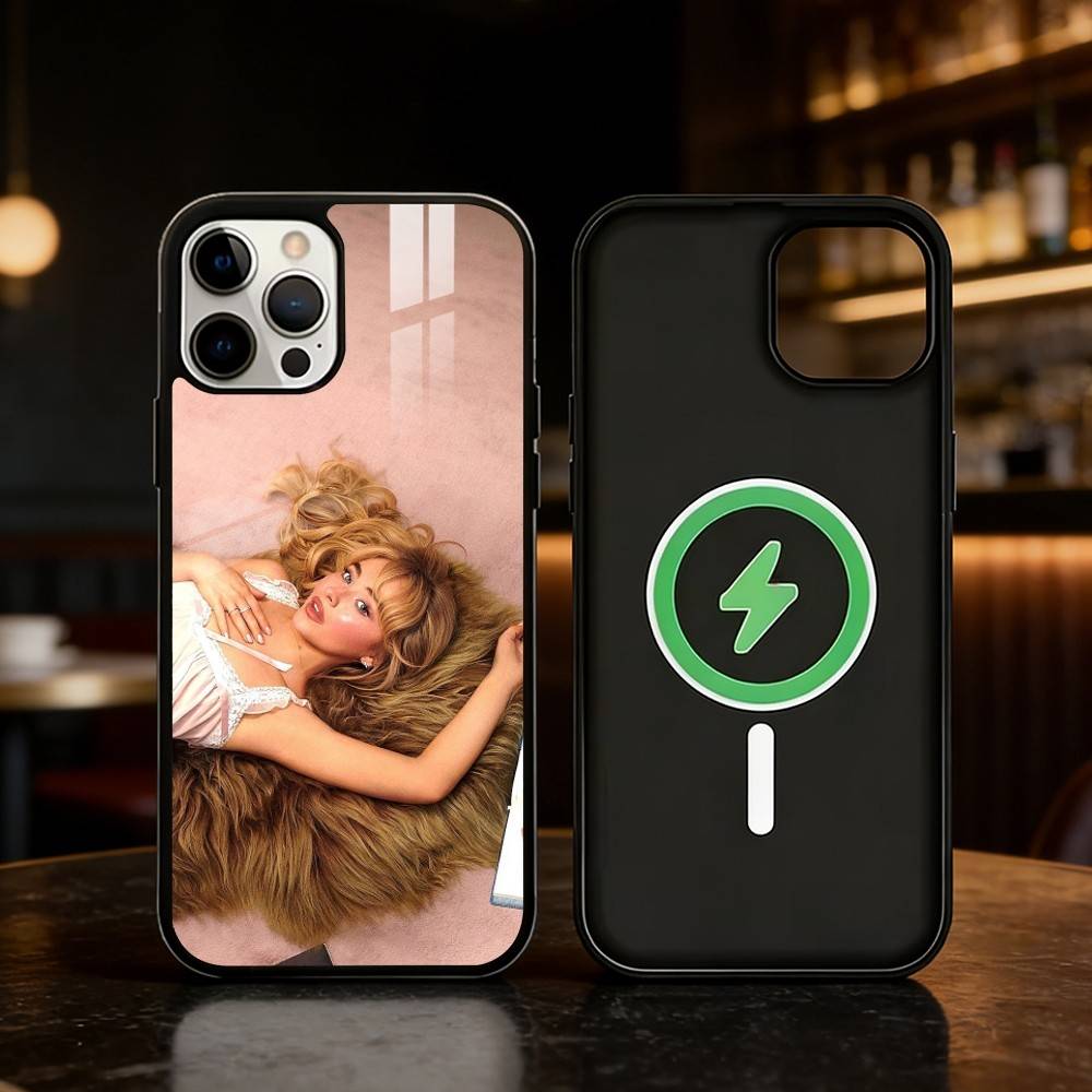 Singer S-Sabrina C- Carpenter Phone Case For iPhone 17 16 15 14 13 12 Pro Max Plus for Mirror Wireless Magnetic Cover