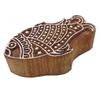 Decorative Wood Printing Block Indian Wooden Brown Hand Carved Textile