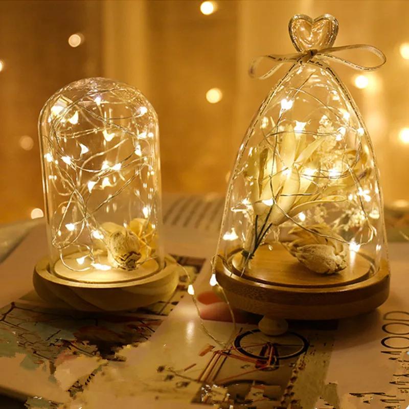 5pcs 2m LED String Lights Holiday Fairy Lights Copper Wire Garland Christmas Tree Decor Wedding Party