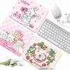Cute Cartoon Mikko Illustration Mousepad Small LockEdge Mouse Pad For Gamers Computer Desk Pad Rectangular Anti-slip Rubber