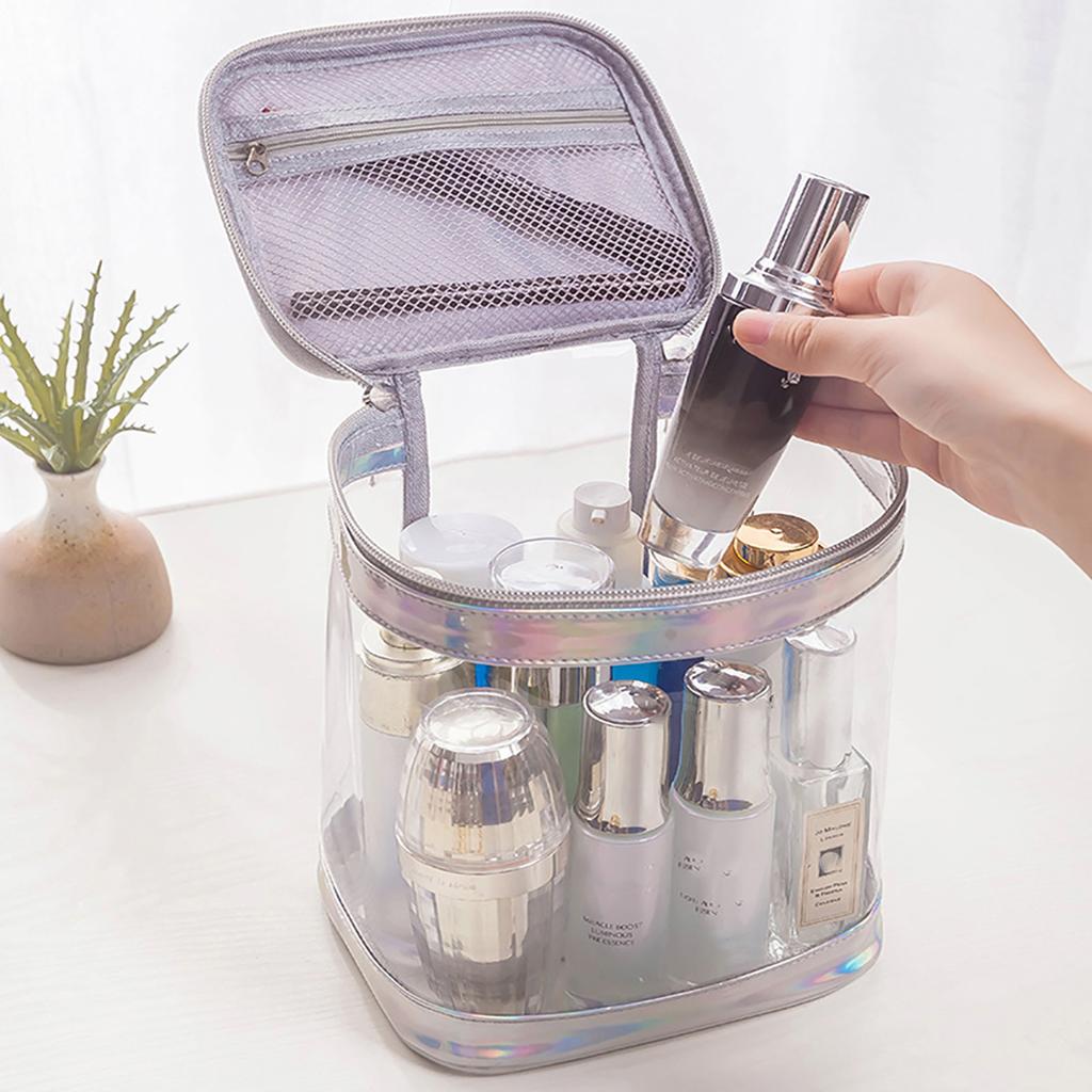 Przezroczysta kosmetyczka przenośna wodoodporna saszetka podróżna do organizacji kosmetyków