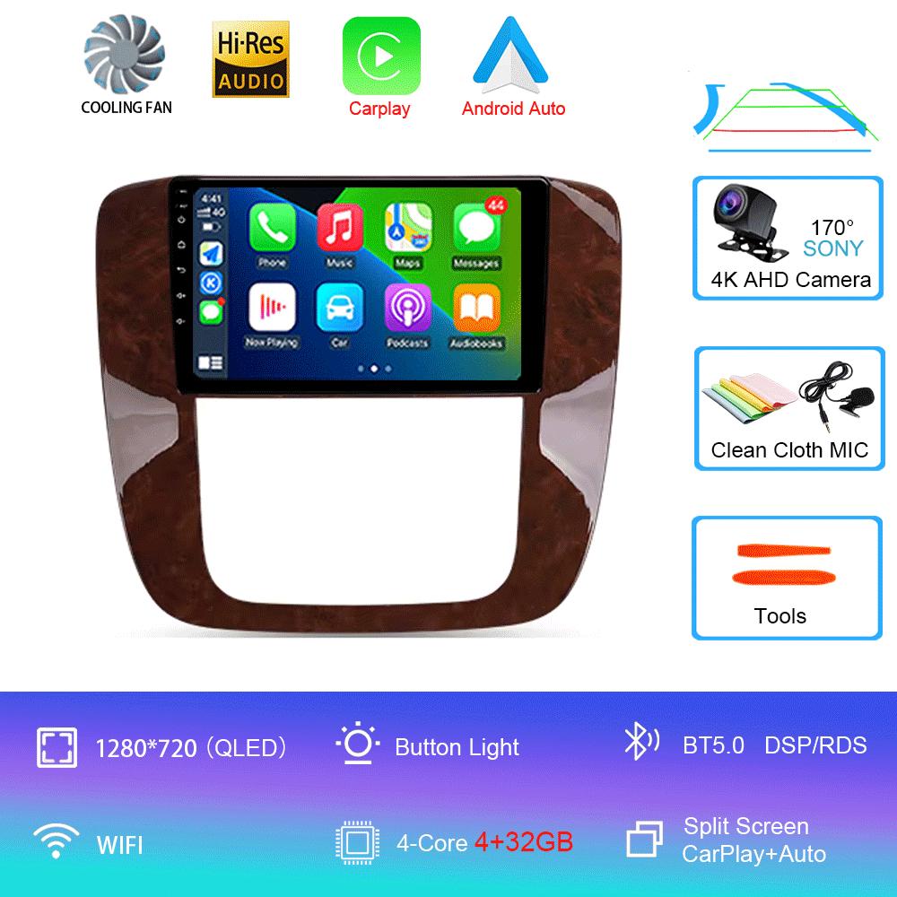 

Автомобильный радиоприемник Android 14 Carplay Auto Multimedia Player для GMC Yukon Chevrolet Tahoe Suburban 2008 - 2012 E53 X5 M5 2din Autoradio