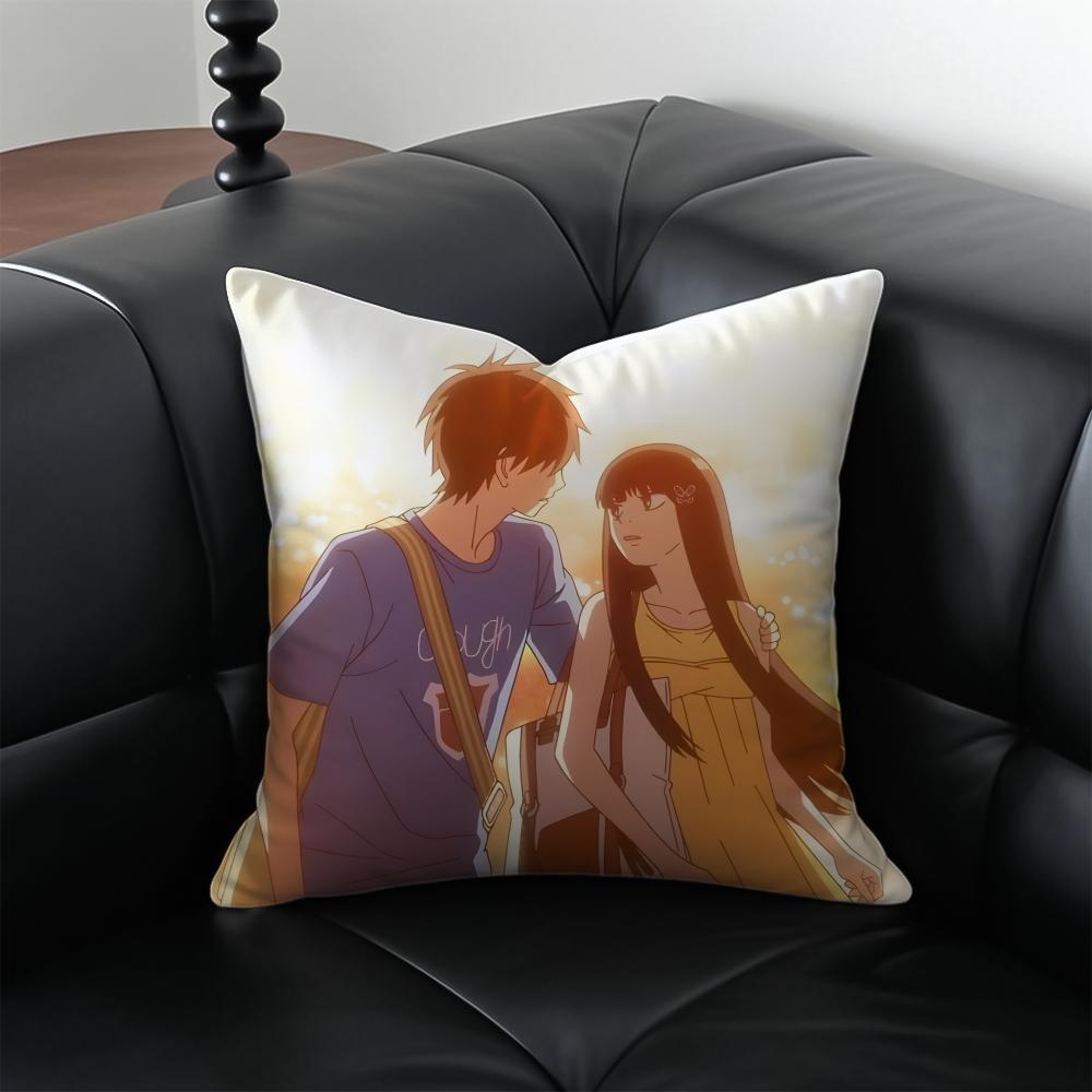 Classic comics KKimi Ni TodokeS Cushion Cover Pillow Case Antidustmite Invisible zipper silky plush cushion