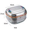 Premium Stainless Steel Motorcycle Tail Box with Thickened Screw Fixing