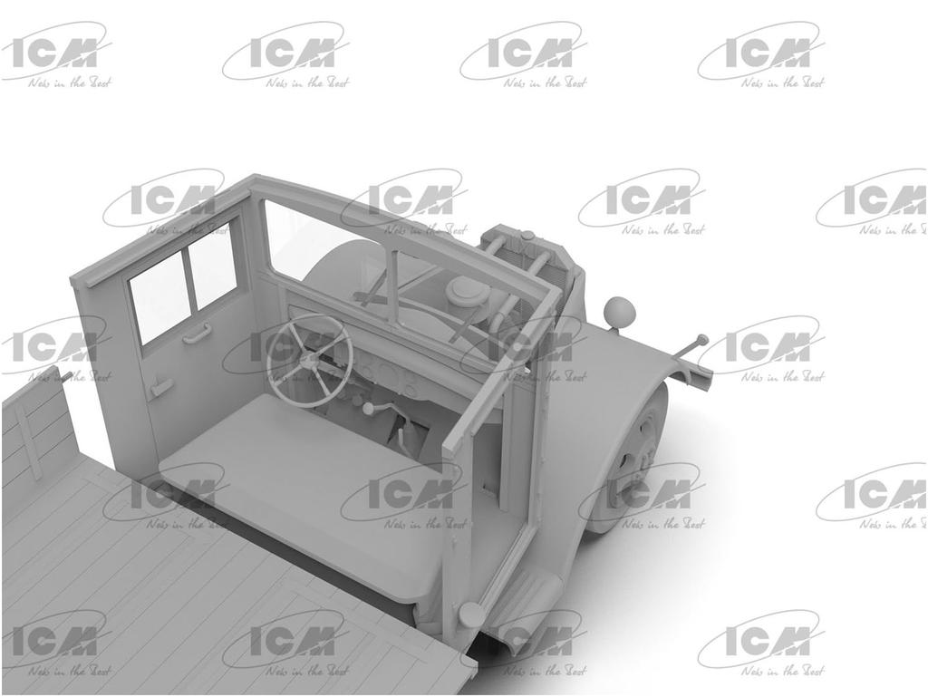 ICM 1/35 scale German Military Truck V3000S Einheitsfahrerhaus Plastic Model 35409