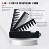 Mulitfunctional Folding Hair Comb Wide Tooth Oil Head Styling Beard Comb Hair Clipper Combs 1/2/3 In1 Portable Hairdressing Comb