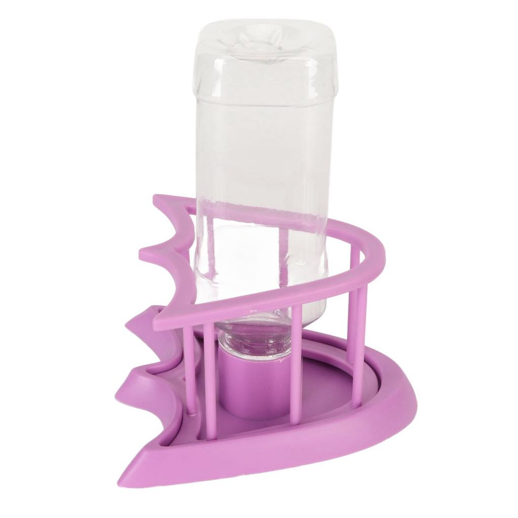 Automatic Reptile Water Feeder Safe Purple Fence Reptile Water Drinker Dispenser with Bottle for   Reptile Supplies