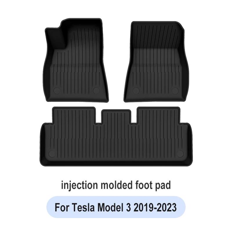 Tapis de sol de voiture TPE pour Tesla modèle 3 Highland, nouveau modèle Y 2019 – 2023, ensemble de tapis de bagage quatre saisons, imperméable