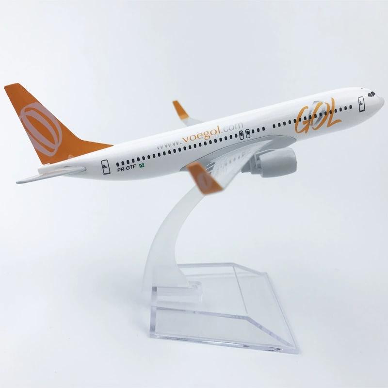 

Static Aircraft B737 16cm Air GOL Airways 1/400 Scale Model With Landing Gear Diecast Metal Alloy Souvenir Airplane Model
