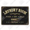 Putuo Decor Room Funny Plaque Metal Vintage Tin Sign Laundry Toilet Powder Retro Wall Art Poster for Home Man Cave Iron Painting