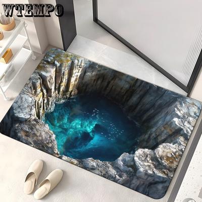 3D Vizuální Rohožka Vstupní Rohožka Odolná proti Nečistotám a Opotřebení Podlahová Rohožka Ložnicová Podlahová Rohožka