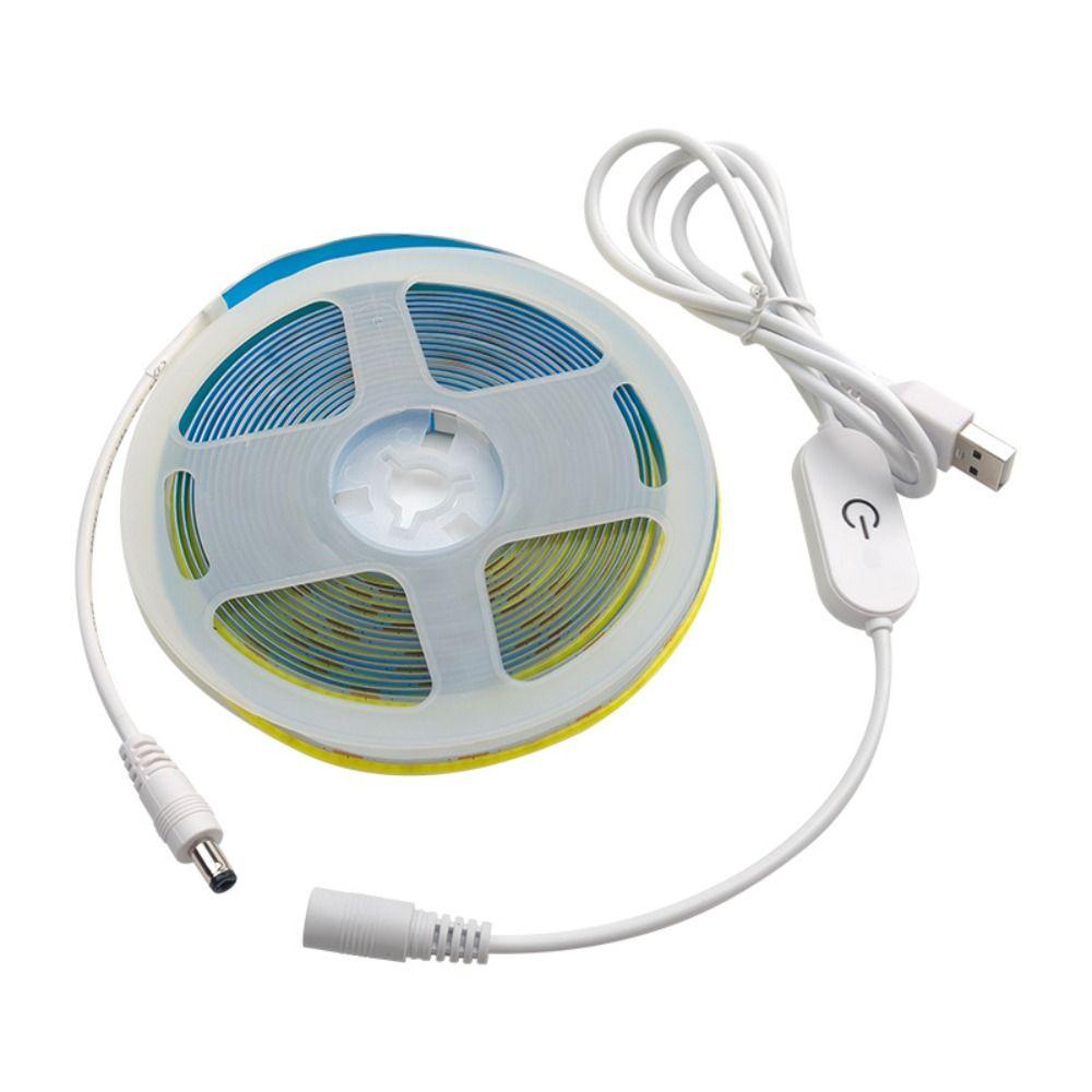 DC 5V LED Under Cabinet Light USB Powered Dimmable Control LED Strip Light 60LEDs/m Flexible Tape Smart Dimmer Under Cabinet