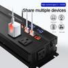 Household LED Portable High Power Car Inverter  Universal Solar Power Converter Digital Display Voltage Transformer