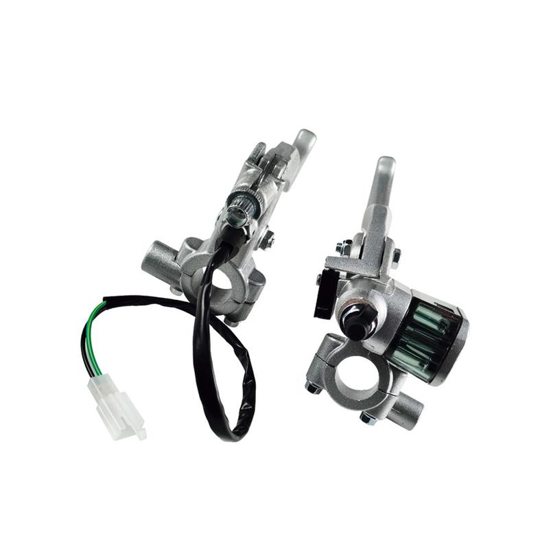 Universal 14mm Motorcycle brake clutch pump master cylinder lever handle For Yamaha Kawasaki Suzuki Honda серебряный